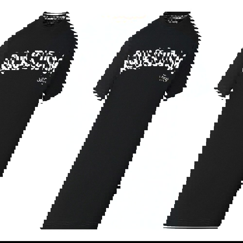 Aquascutum Distorted Logo Black T-Shirt