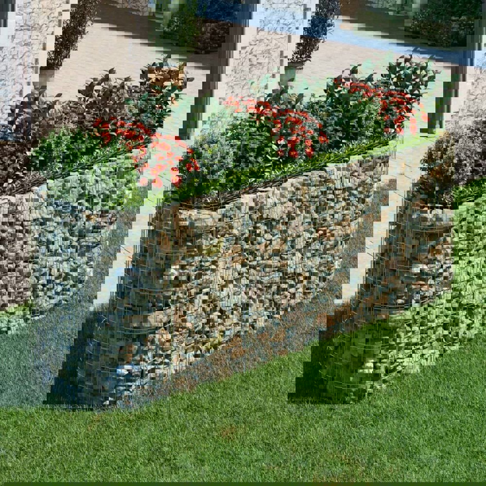 Berkfield Gabion Raised Bed Galvanised Iron 300x100x100 cm