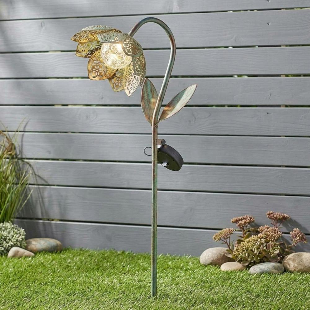 Garden Greatness Lunaria Damasque Solar Bloom Stake Light