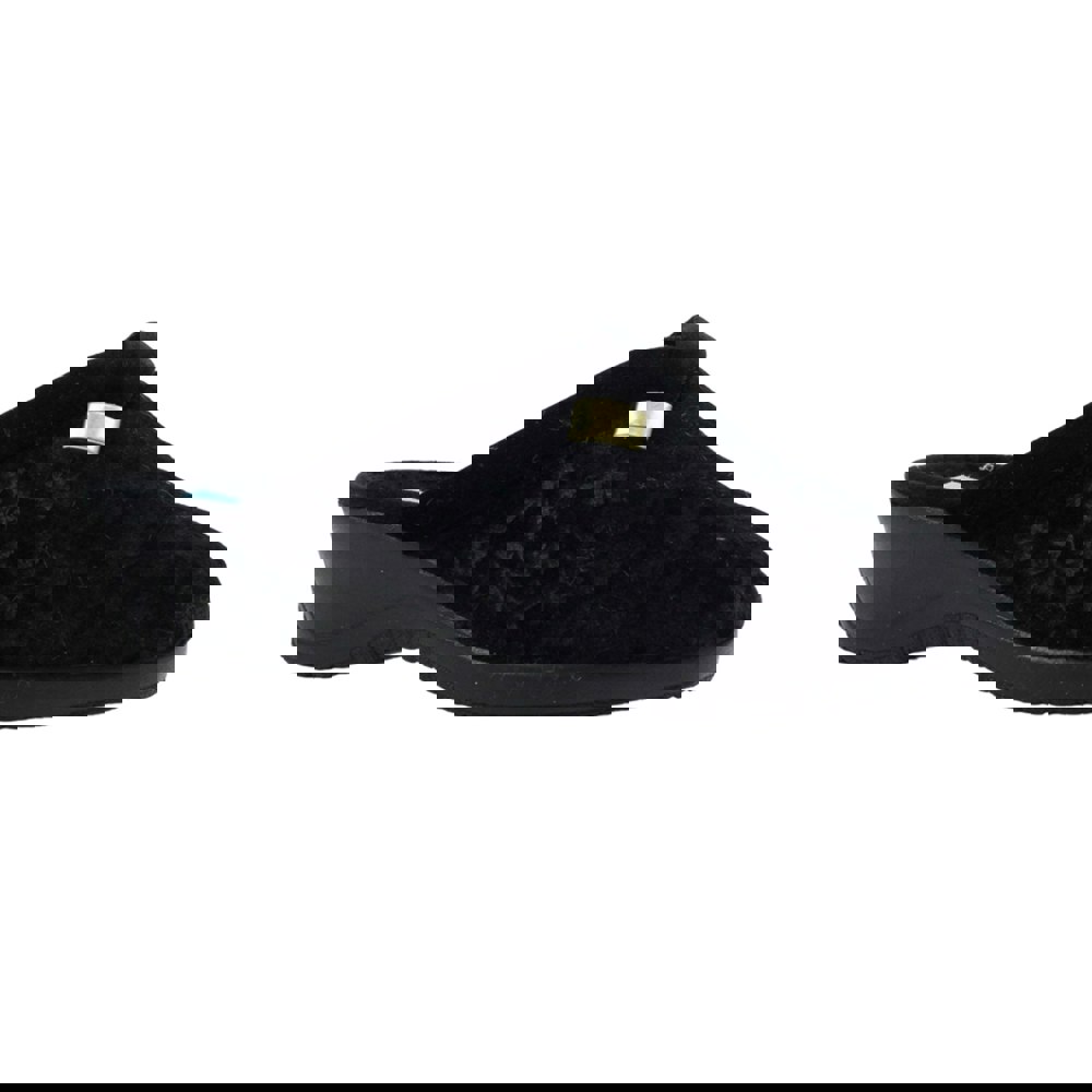 Lunar Women's Amaretto Mule Slippers - Black