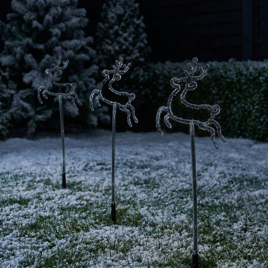 Garden Greatness Battery Operated Reindeer LED Garden Stake Light