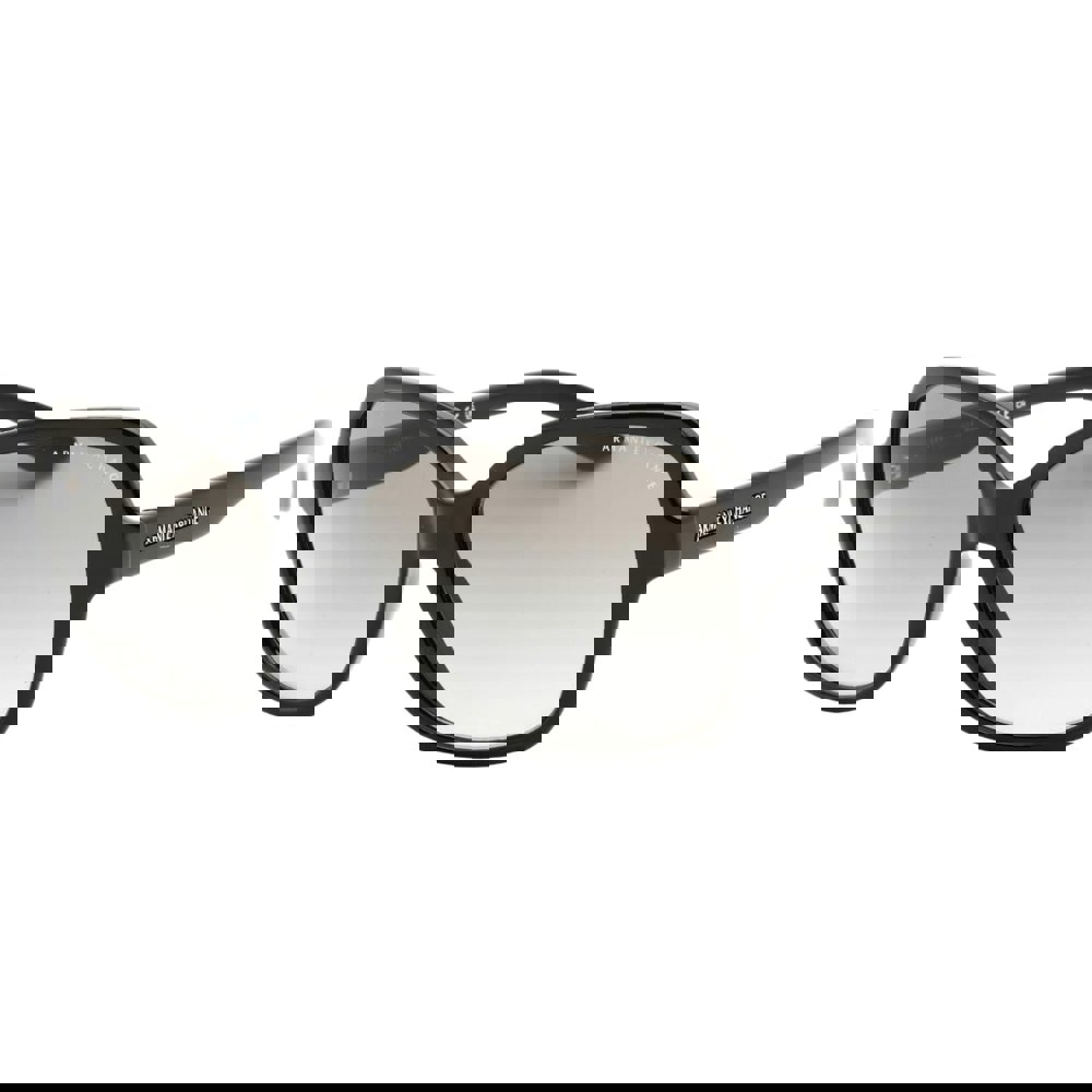 Armani Exchange Grey Gradient Lens Black Sunglasses