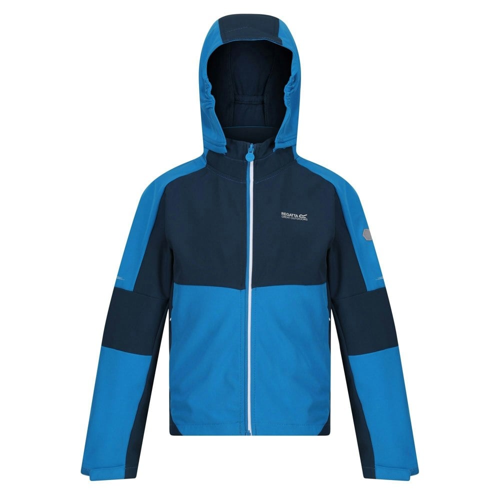 Regatta Childrens/Kids Acidity VI Lightweight Soft Shell Jacket - Indigo Blue/Blue Wing