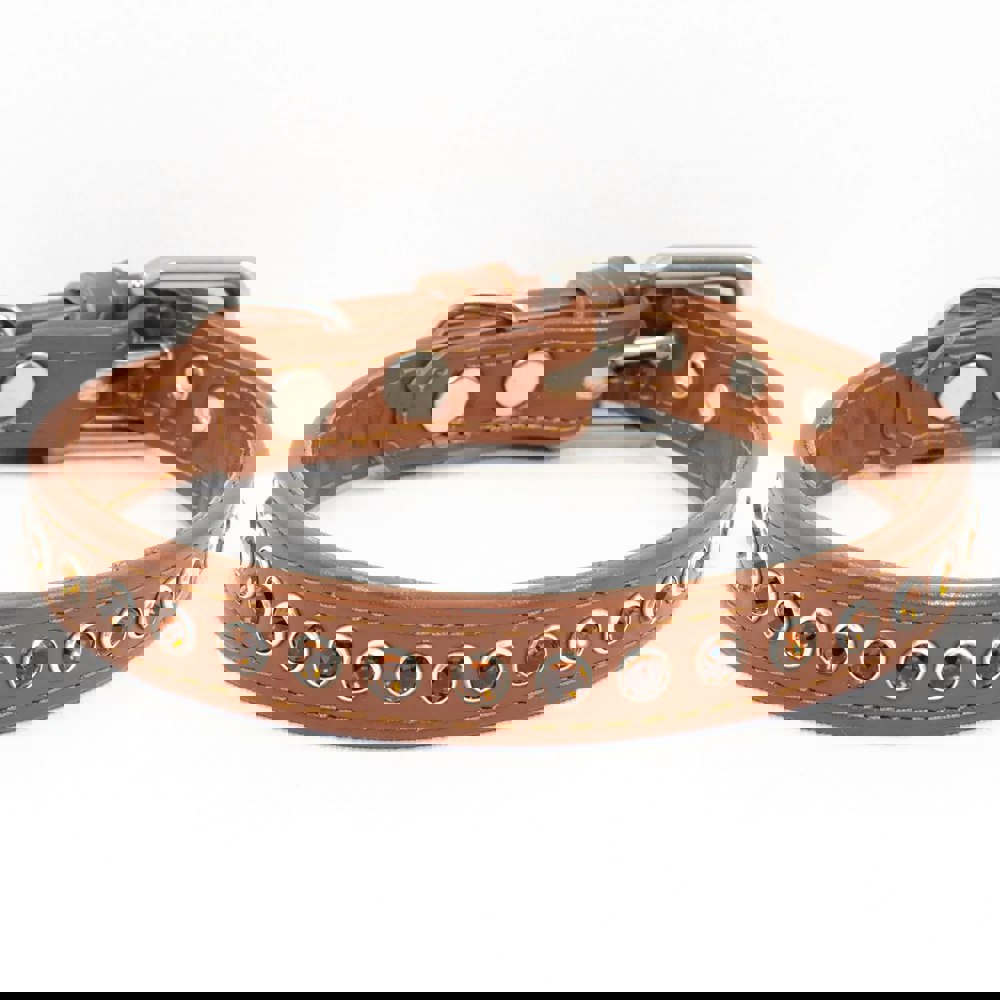 Smoked Topaz Trail Swarovski Crystal Collar - Petiquette Collars