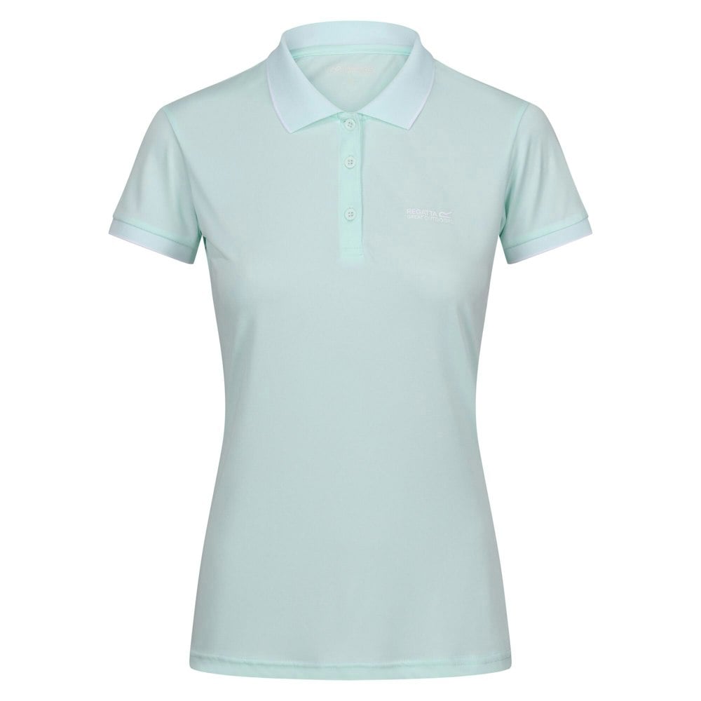 Regatta Womens/Ladies Remex II Polo Neck T-Shirt - Bleached Aqua Solid