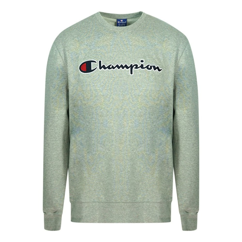 Champion Classic Script Logo Sweatshirt - Dark Grey