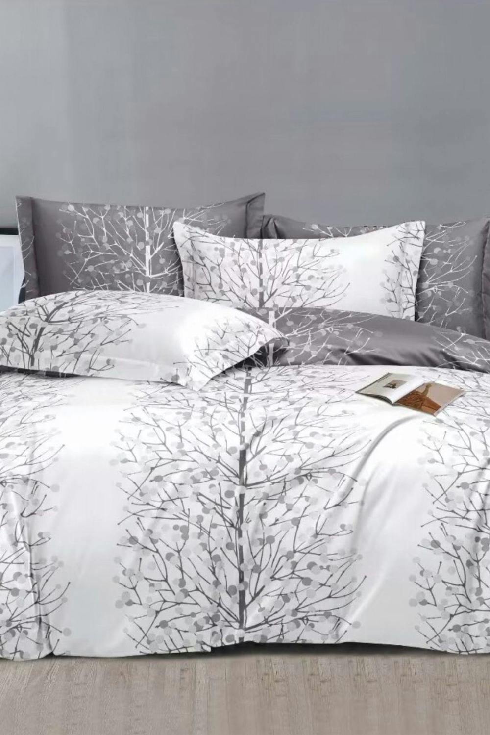 Ezysleep Silver Nature Printed Duvet Set