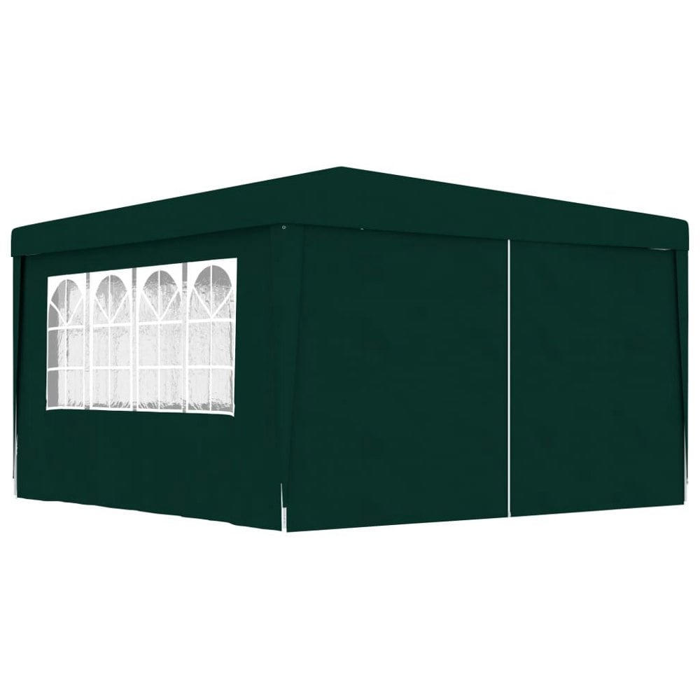 Berkfield Professional Party Tent with Side Walls 4x4 m Green 90 g/m