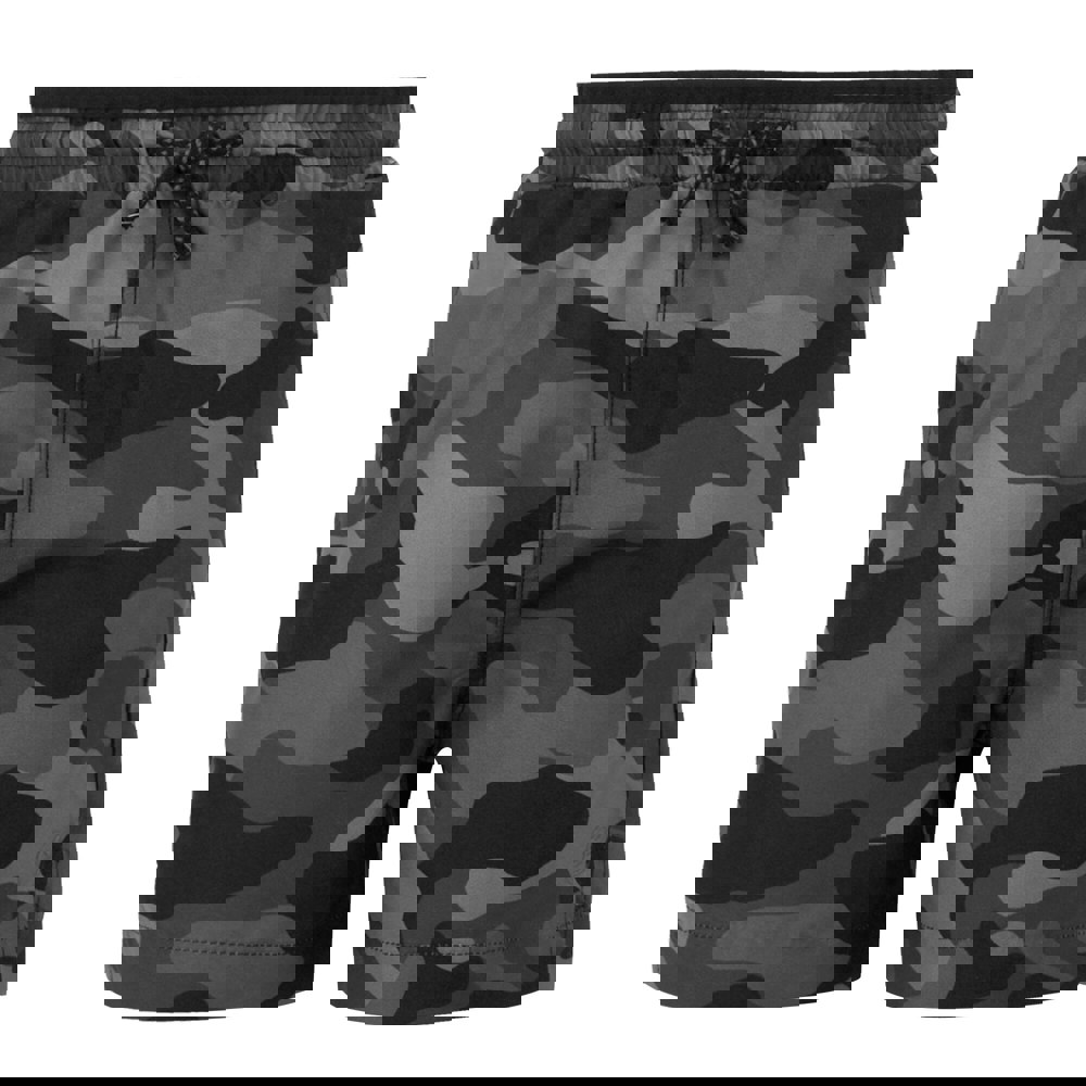 Regatta Childrens/Kids Skander III Plain Swim Shorts - Grey/Black Camo