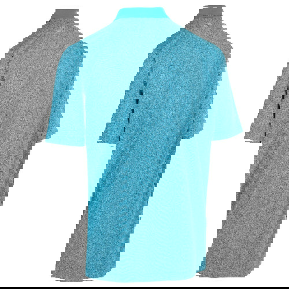 Trespass Mens Gedding Polo Shirt - Pond Blue Marl
