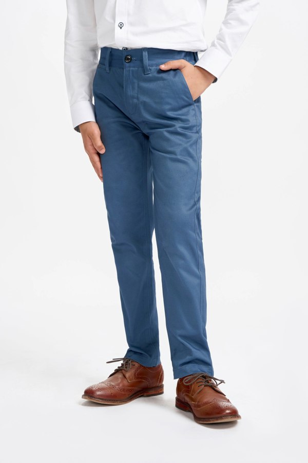 Boys Dakota Cobalt Chino Front