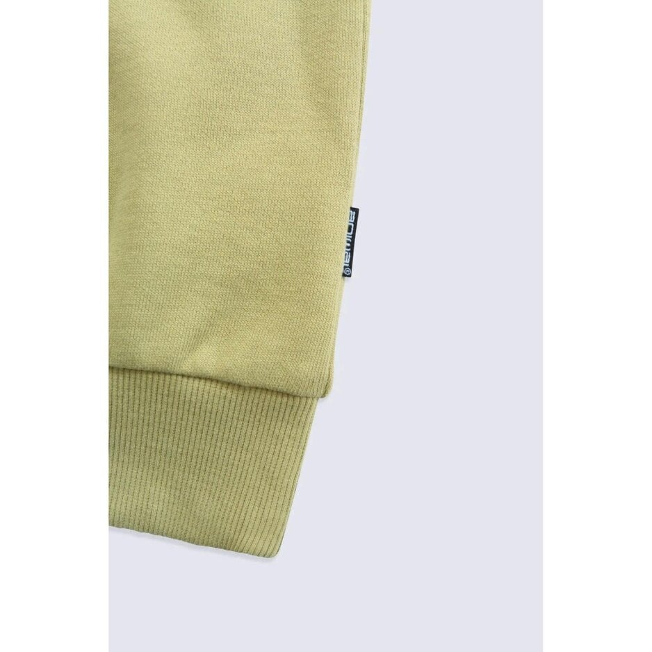 Animal Mens Padstow River Cotton Hoodie - Khaki Green