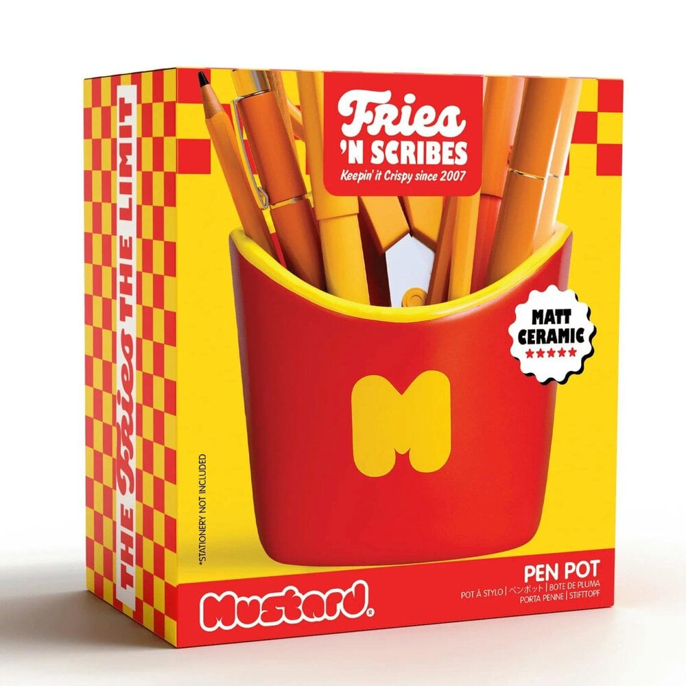 Love Frankie Fries & Scribes Chip Shop Pen Pot