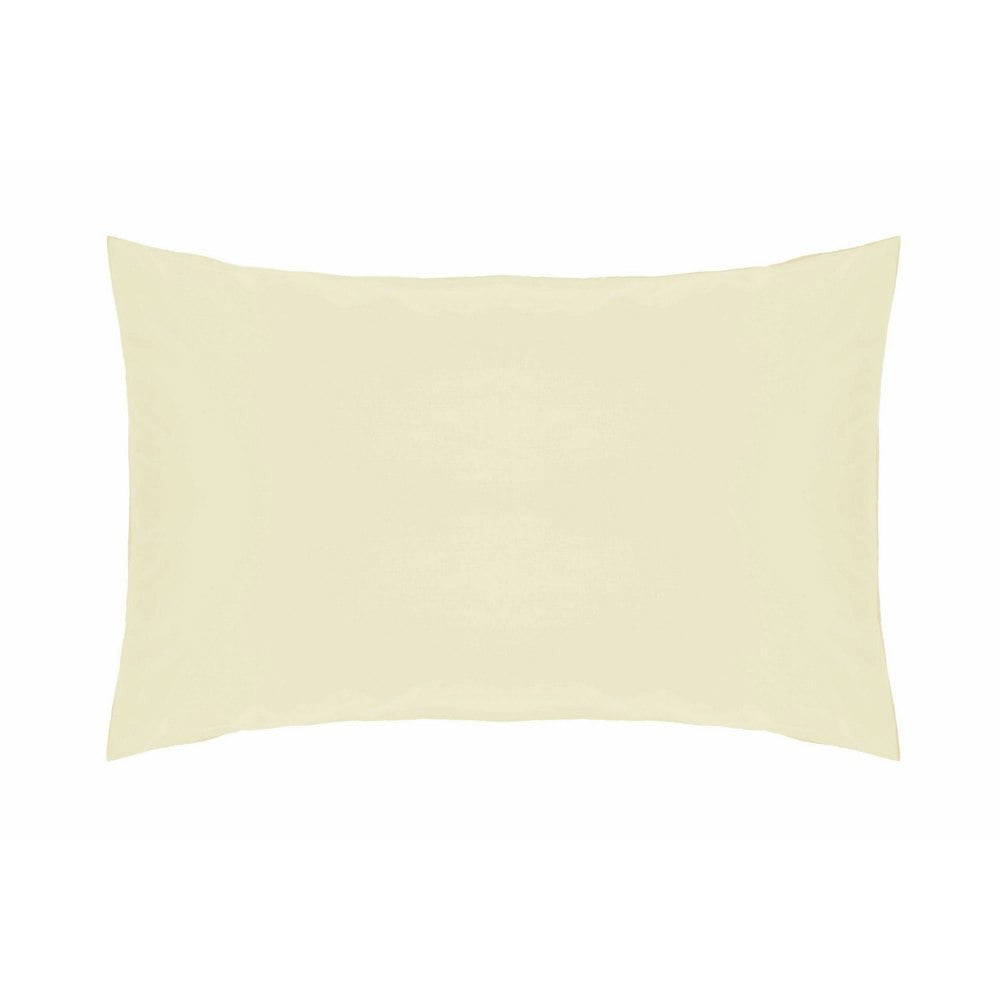 Belledorm Easycare Percale Housewife Pillowcase - Ivory