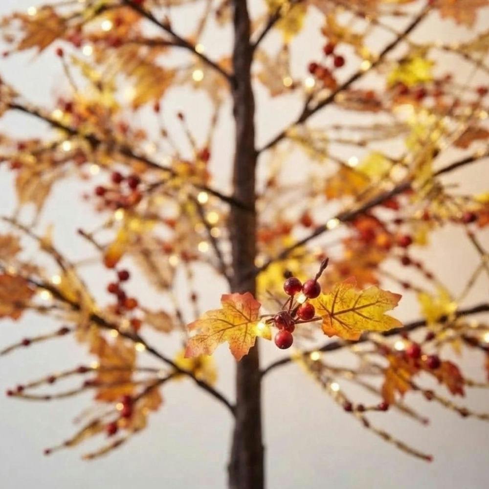 Garden Greatness 1.8m Delicate Illuminated Maple Leaf Tree Display