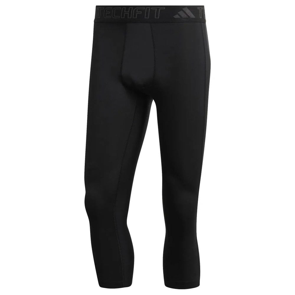 Adidas Mens TechFit Training 3/4 Tights - Black