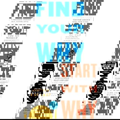 Start with Why Series 3 Books Collection Set (Find Your Why, Start With Why and Leaders Eat Last)