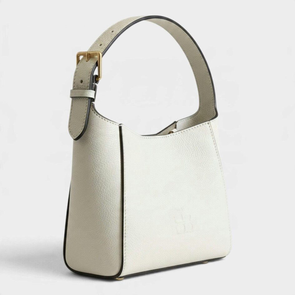 Tory Burch Thea Small Bucket Bag Ivory