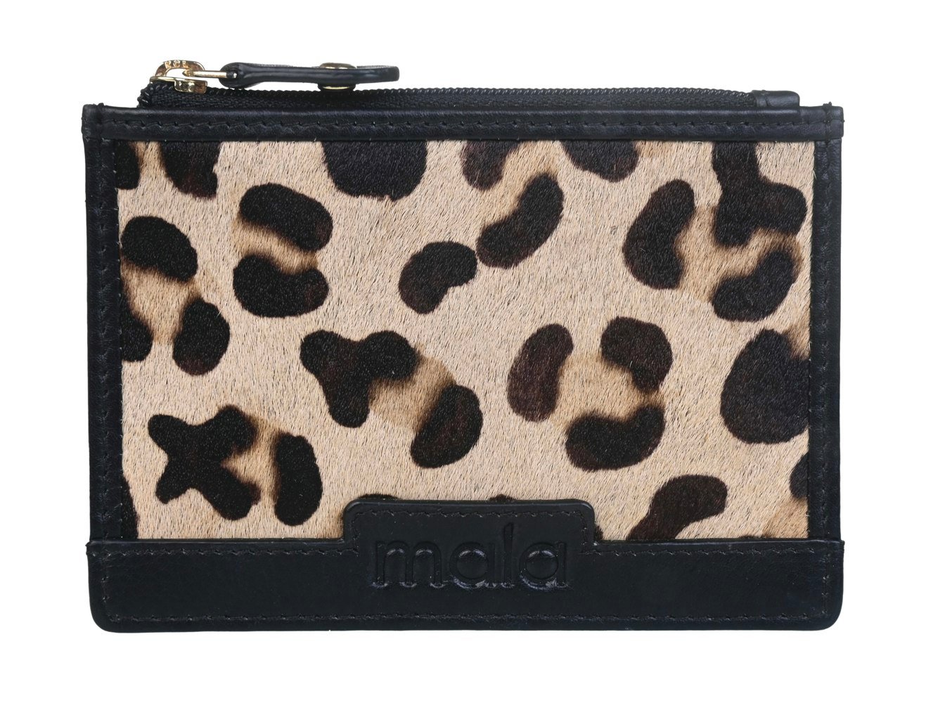 Mala Leather Matrah Leopard RFID Coin & Card Purse