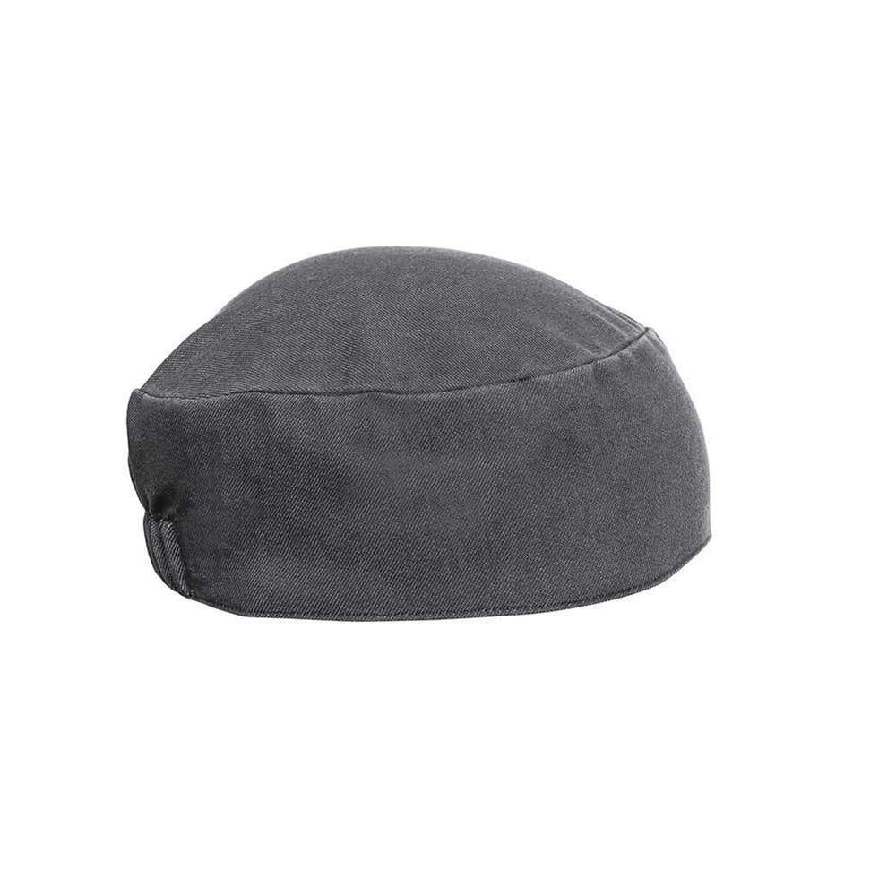 Premier Denim Chef Skull Cap - Grey Denim - Grey Denim - One Size