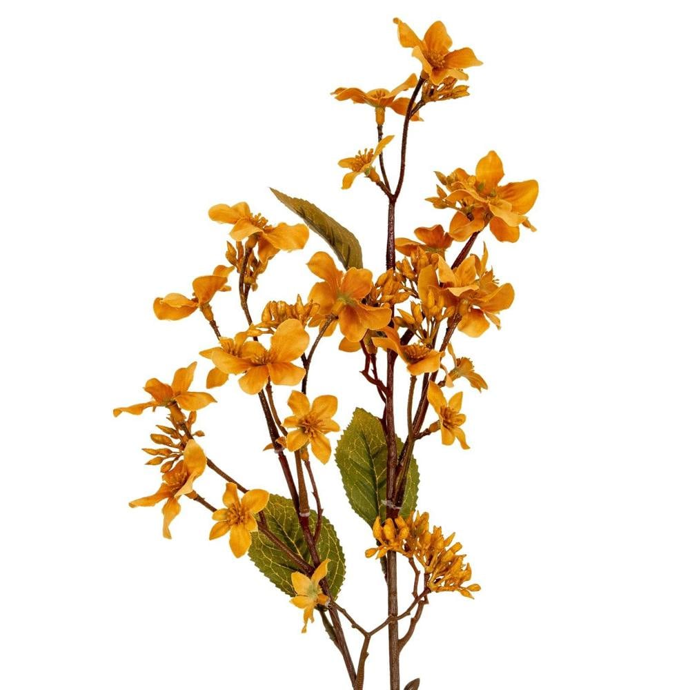 Wyld Haus Set of 3 Artificial Flowers Yellow Vernicia Fordii Sprays