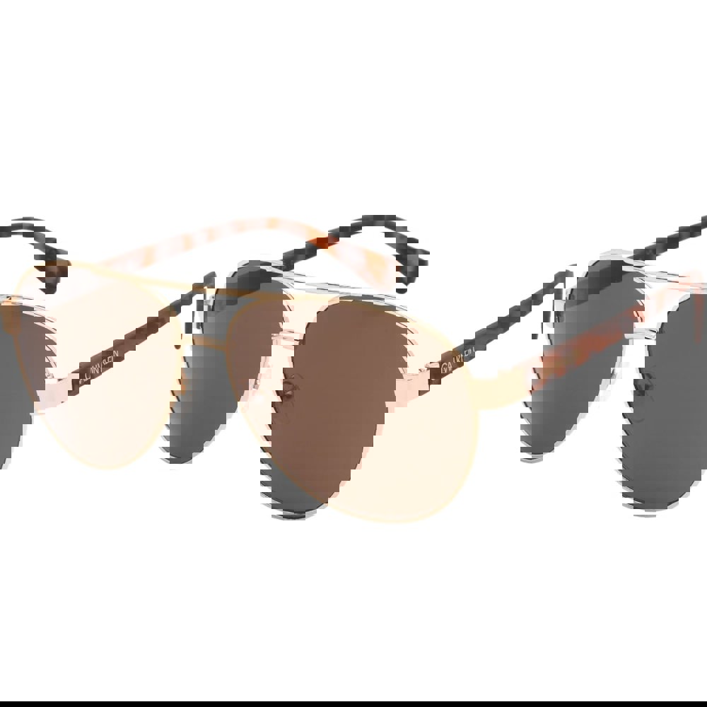 Calvin Klein Sunglasses Ck19316S Gold Sunglasses