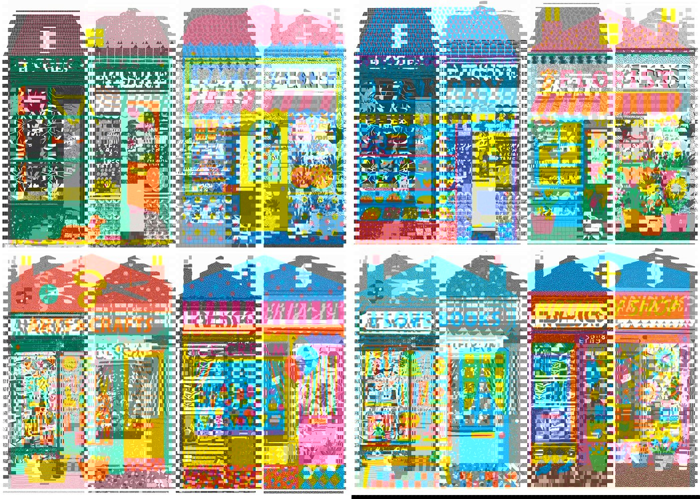 Happily Shops - 1,000 Piece Jigsaw Puzzle