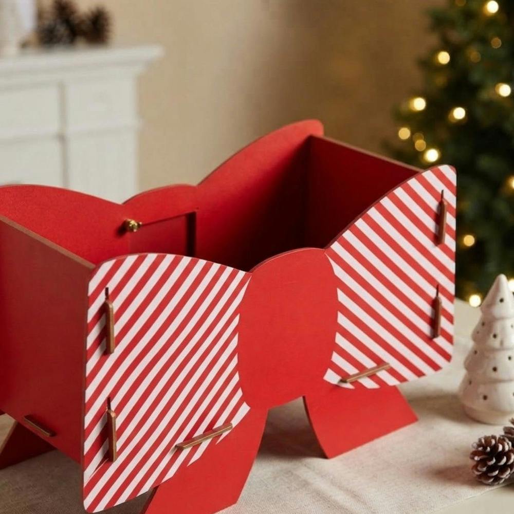 Garden Greatness Christmas Decorative Present Bow Box