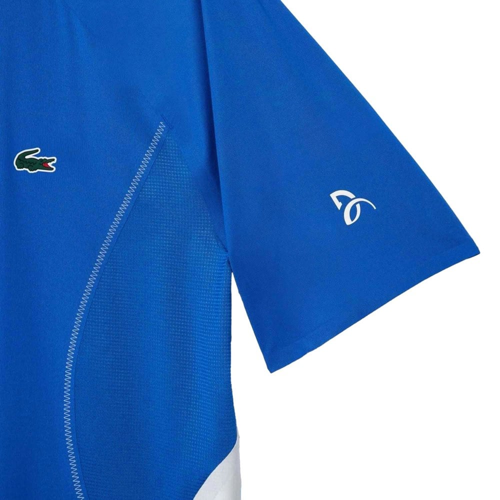 Lacoste Mens Novak Djokovic Regular Tennis Polo Shirt - Blue