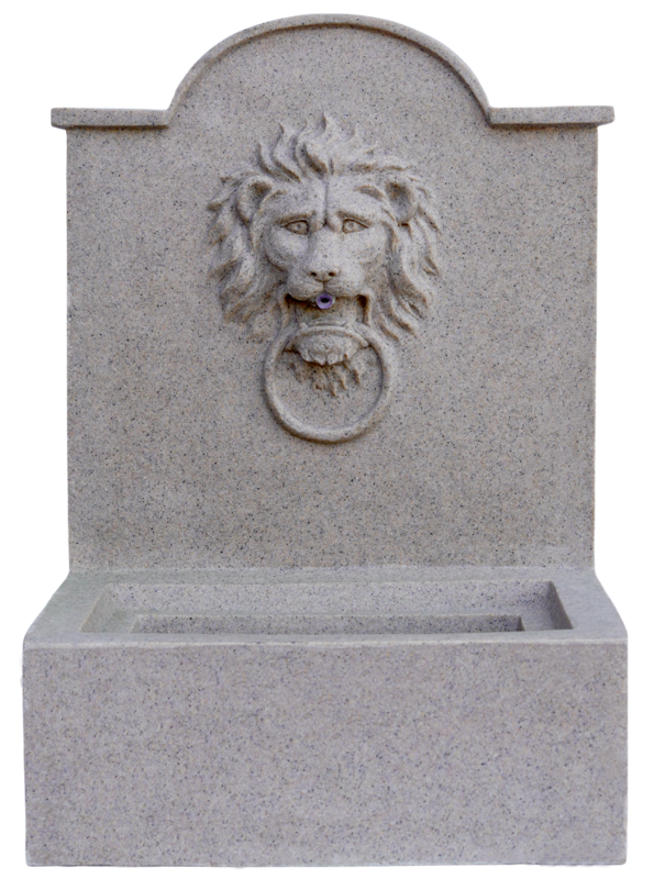 Tranquillity Water Features Ivyline Luxury Lion Granite Classic Water Feature