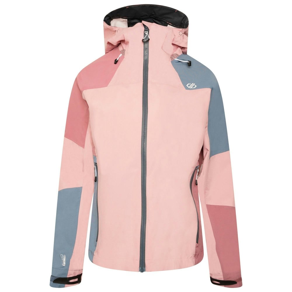 Dare 2B Women's Checkpoint III Recycled Waterproof Jacket - Powder Pink/Mesa Rose