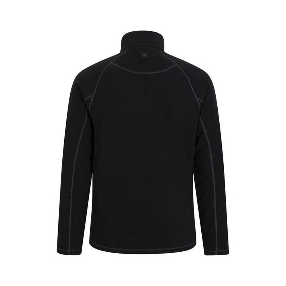 Mountain Warehouse Mens Ashbourne II Half Zip Fleece Top - Black