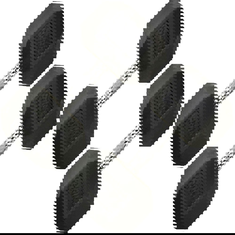 Where's That From 30kg Pair Heavy Weight Hexagonal Hex Dumbell Set With Metal Handles