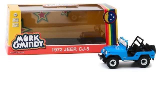 mork and mindy 1978-82 tv series 1972 jeep cj-5 1:43 greenlight 86570