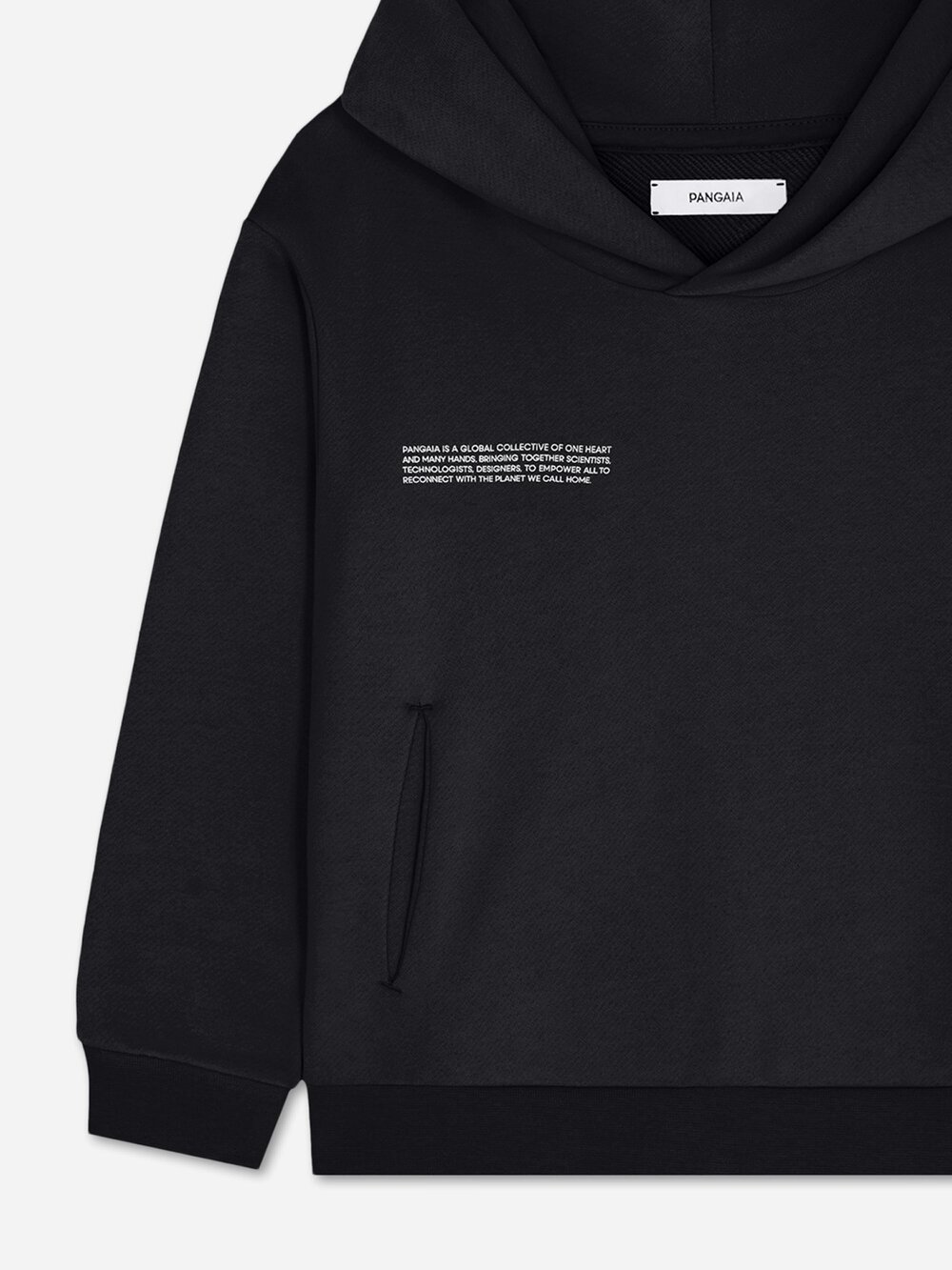 PANGAIA Kids NOOS Midweight Hoodie in Black