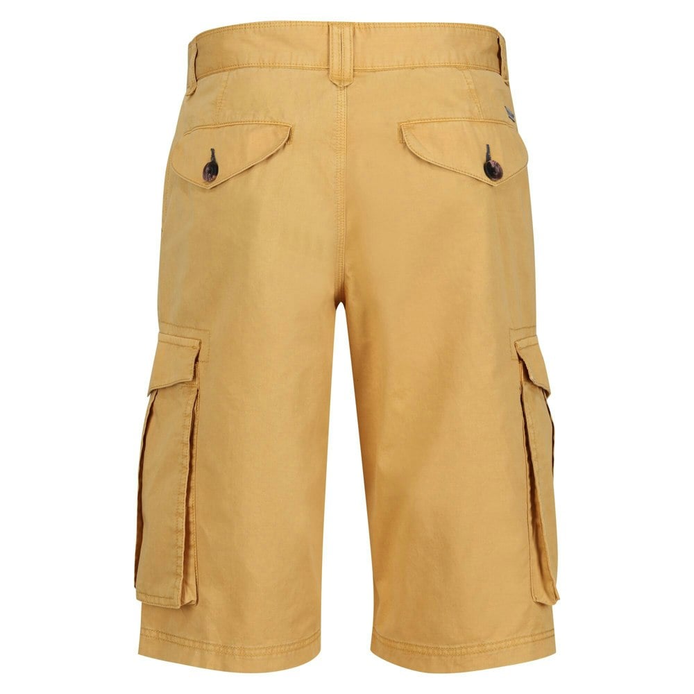 Regatta Mens Shorebay Vintage Cargo Shorts - Gold Straw