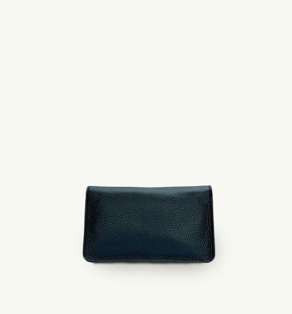 The Mila Leather Phone Bag - Black