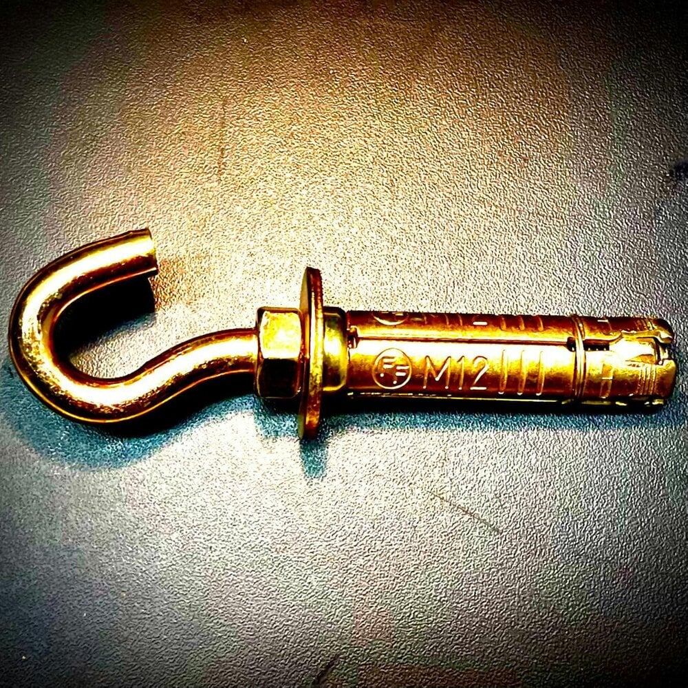 Fixaball Hook Bolt Shield Anchor Zinc Masonry Conctrete Brick Block