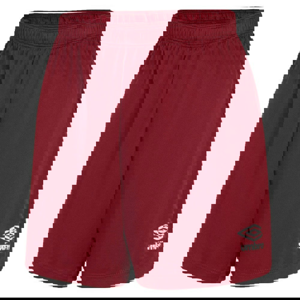 Umbro Womens/Ladies Club Logo Shorts - New Claret