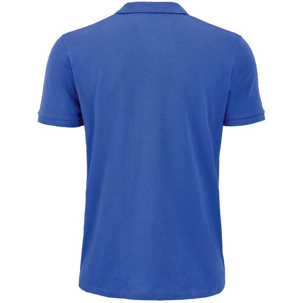 SOLS Mens Planet Pique Organic Polo Shirt - Royal Blue