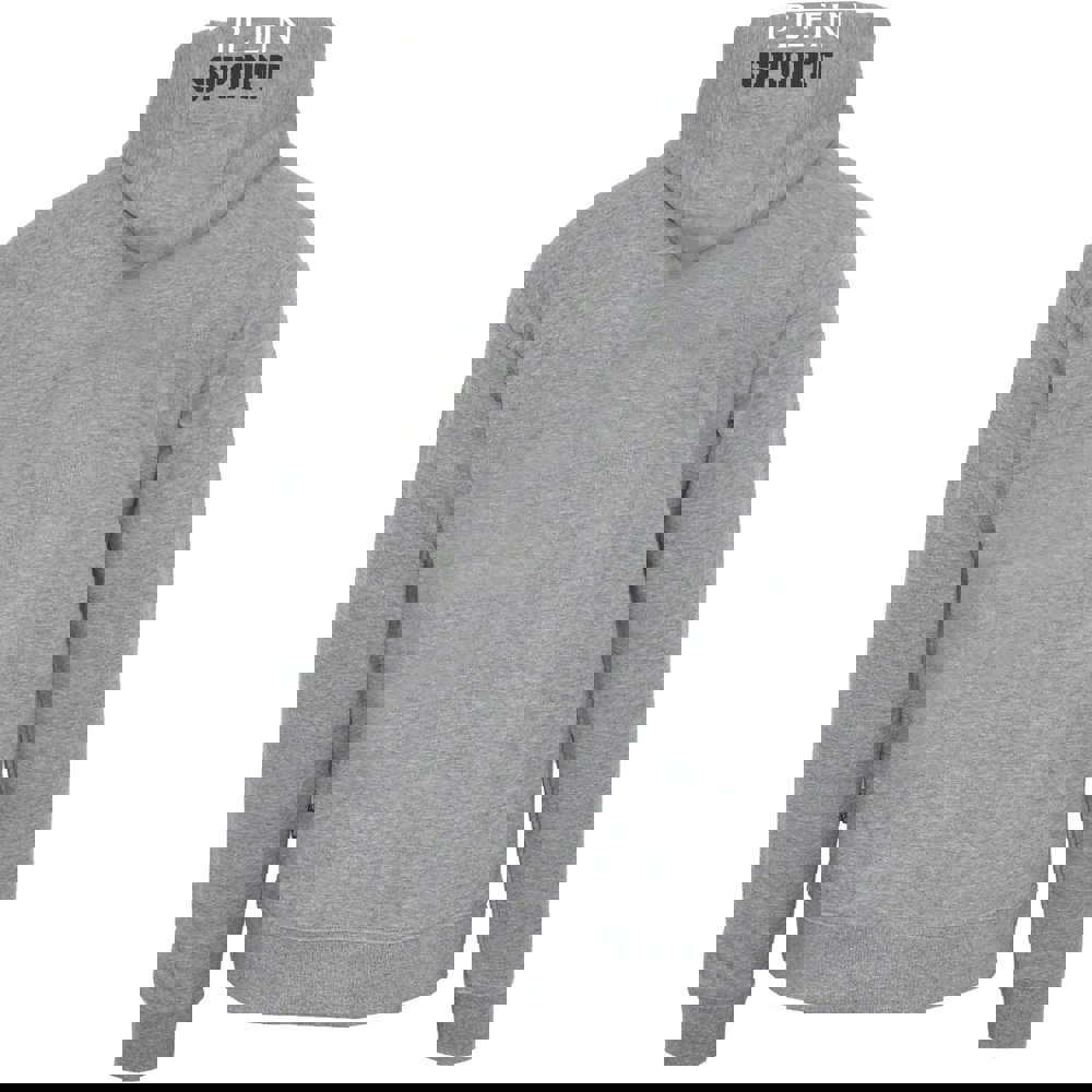 Plein Sport Patch Logo Taped Hood Grey Hoodie S