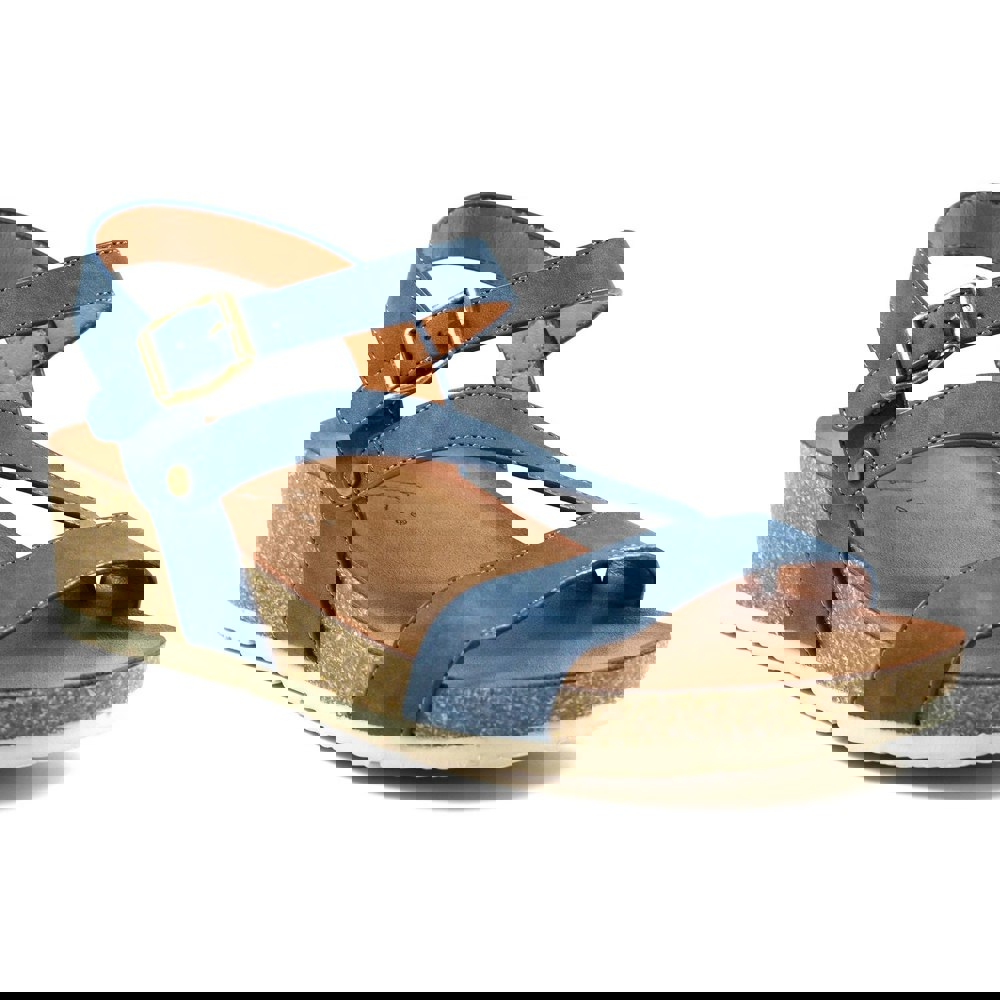 Lunar Women's Cluster Wedge Sandals - Blue