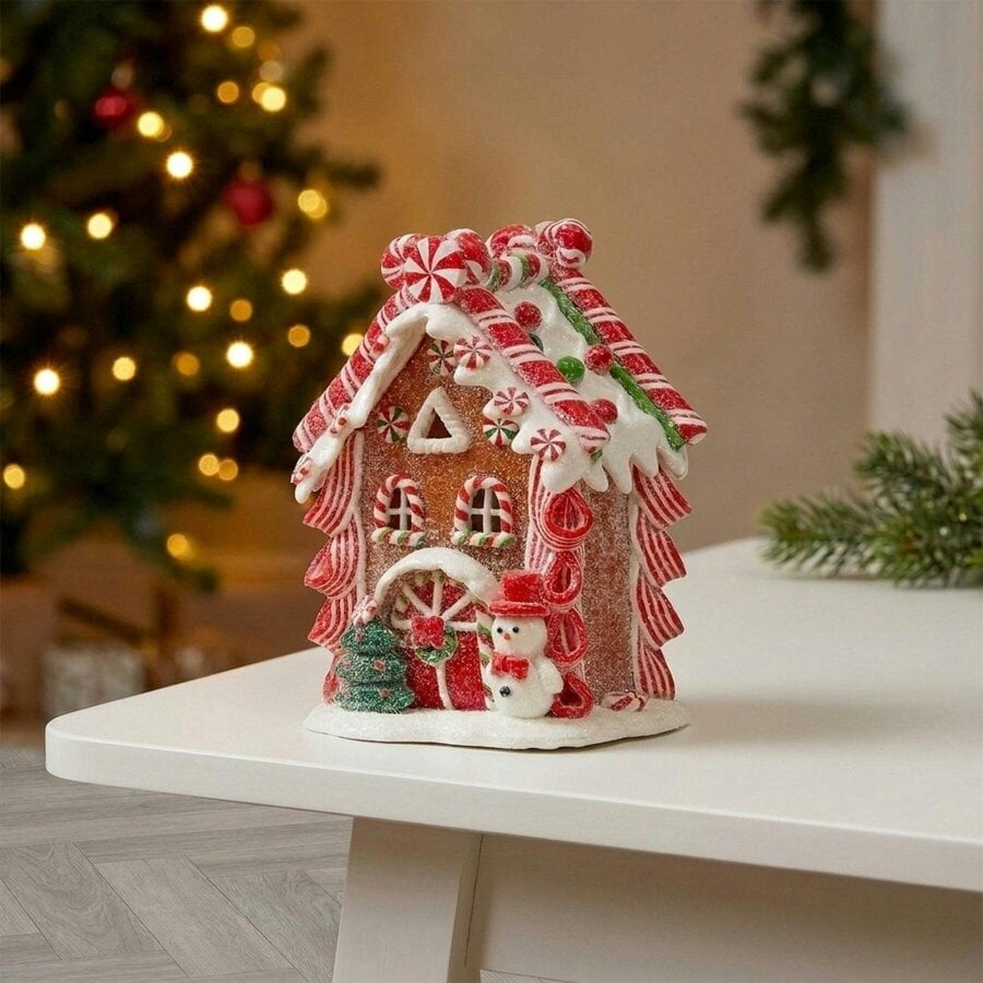 Garden Greatness Gingerbread House Christmas Light Ornament