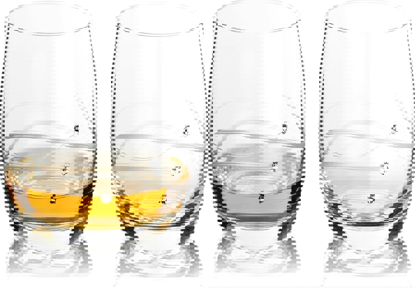 Diamante Fantasy Short Whisky Tumblers Adorned with Swarovski® Crystals - Set of 2