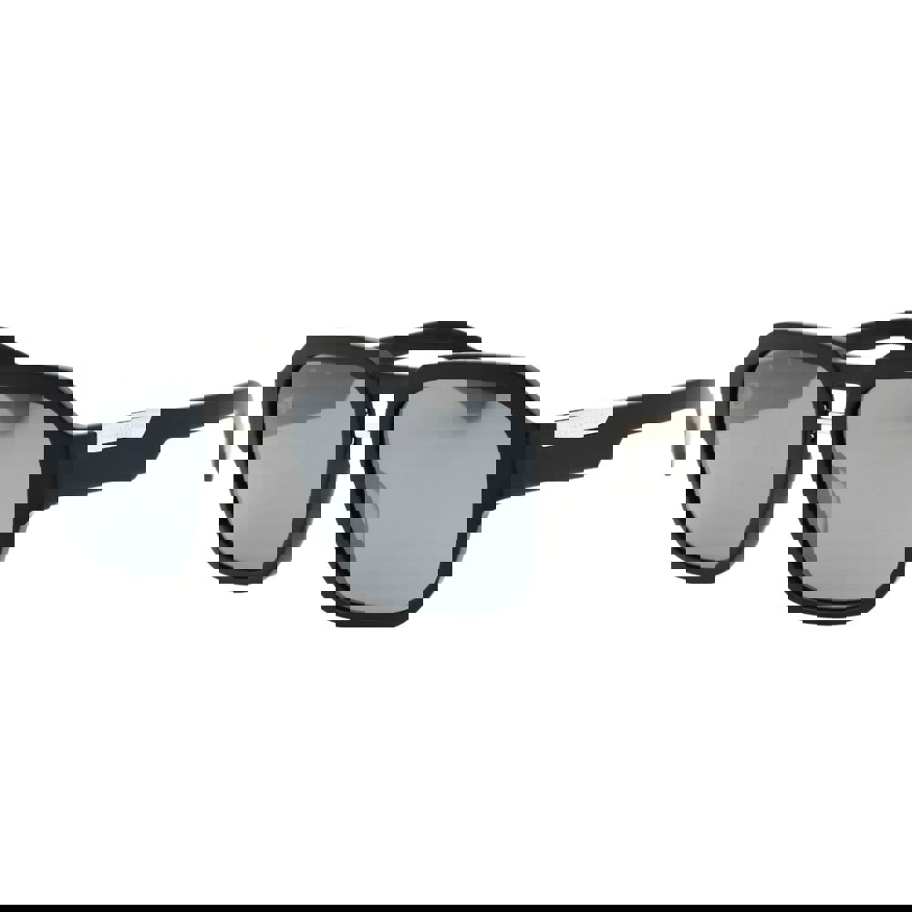 Dolce & Gabbana Silver Grey Lens Matte Black Sunglasses One Size