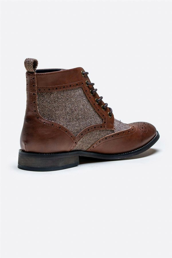 Jones brown boot back 