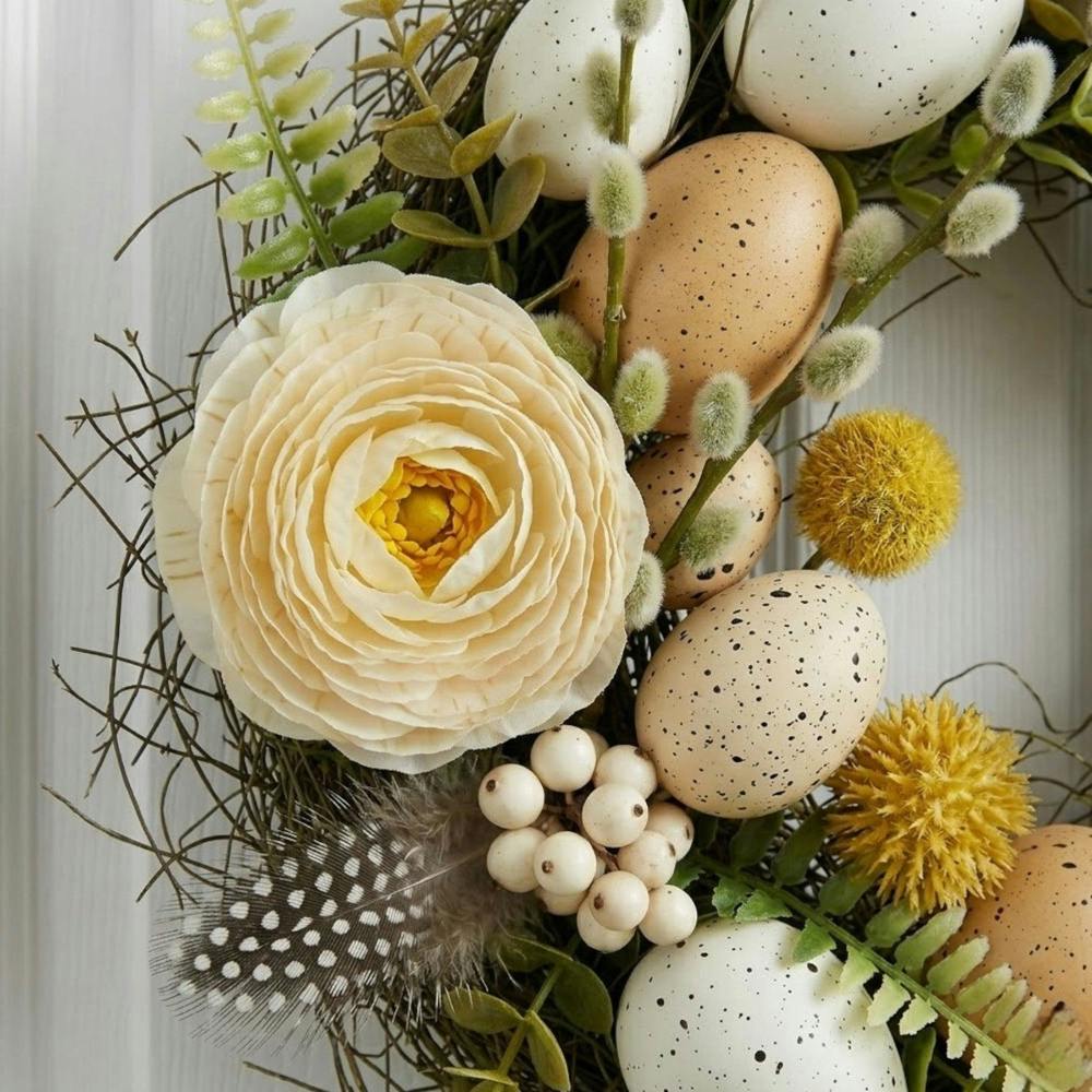 Garden Greatness Botanical Neutral Spring Wreath