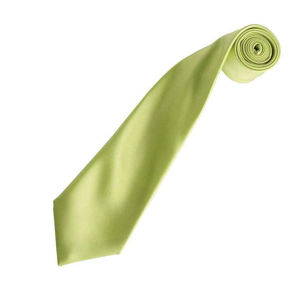 Premier Unisex Adult Colours Satin Tie - Lime