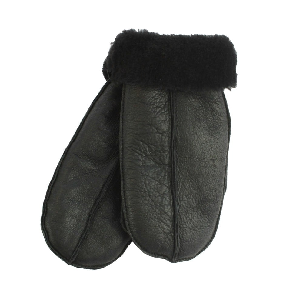 Eastern Counties Leather Womens/Ladies Nappa Leather Mittens - Black