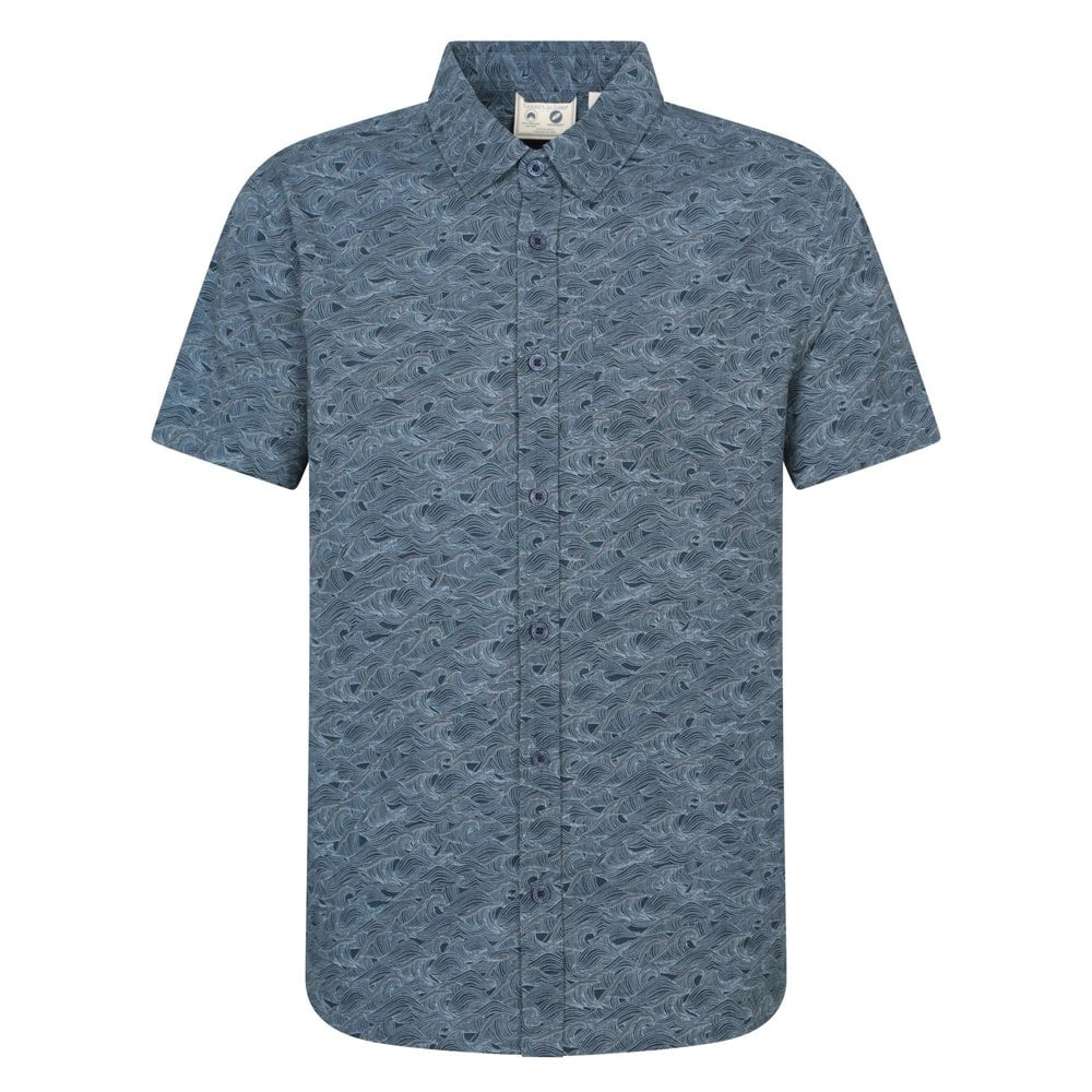 Mountain Warehouse Mens Preston Illustration Shirt - Navy